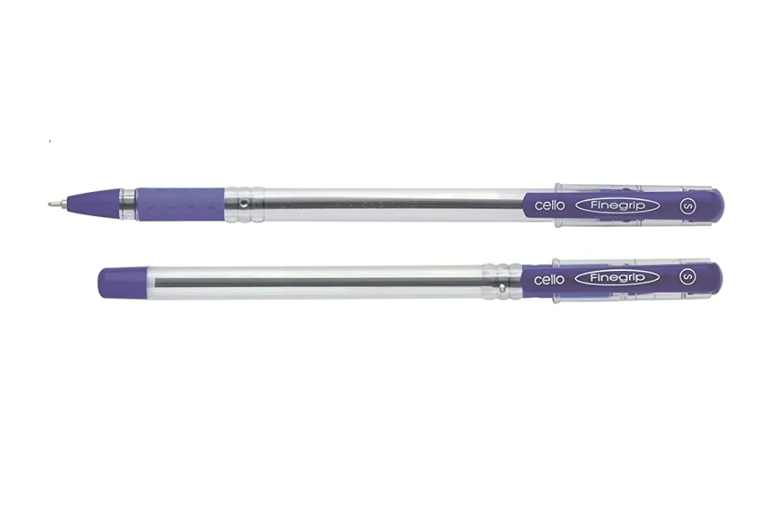 Cello Finegrip Ball Point Pen Blue Pen Pack of 5 Pens